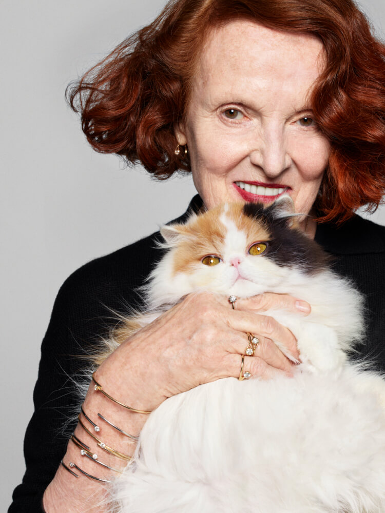 Grace Coddington wears Pandora Lab-Grown Diamonds