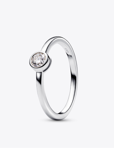 Pandora Era Lab-grown Diamond Bezel Ring 0.15 carat tw Sterling Silver