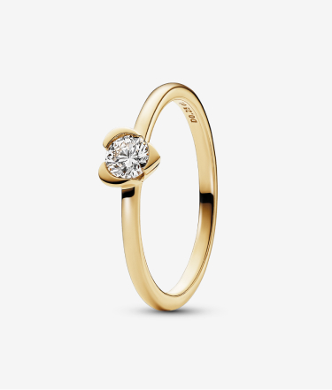 Pandora Talisman Lab-grown Diamond Heart Ring 0.25 carat tw 14k Gold