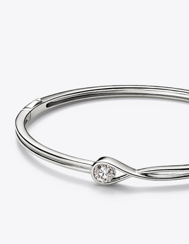 Pandora Infinite Lab-grown Diamond Bangle 0.50 carat tw 14k White Gold