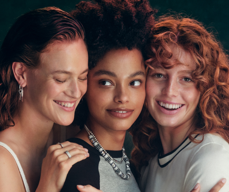 Models wearing Pandora x Netflix Stranger Things