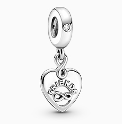 Friends Forever Heart Dangle Charm