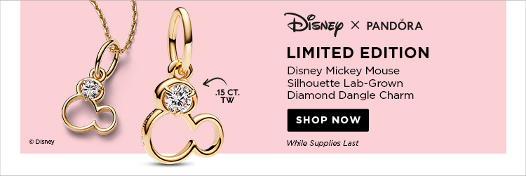 Limited Edition Mickey Mouse Diamond Dangle Charm