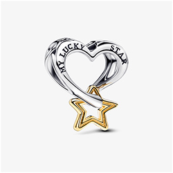 Lucky Star & Heart Charm