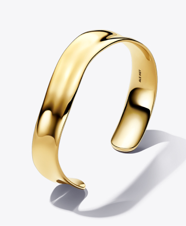 Organically Shaped Broad Open Bangle