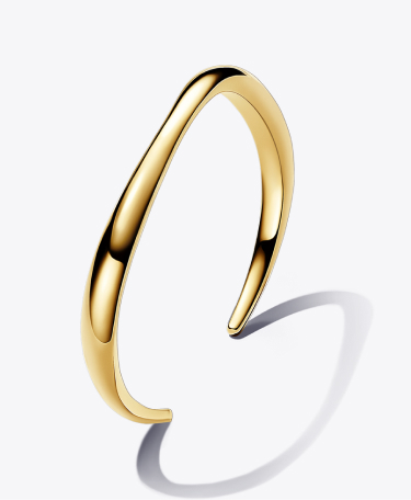 Organically Shaped Open Bangle