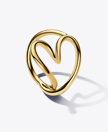 Organically Shaped Heart Ring