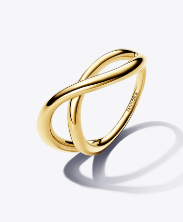 Organically Shaped Infinity Ring