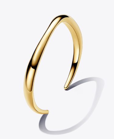 Organically Shaped Open Bangle