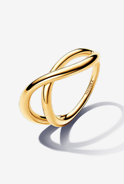 Organically Shaped Infinity Ring