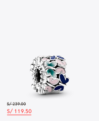 Mini charm colgante Corazón turquesa