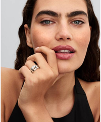 Anillo Corazón Chakra Negro