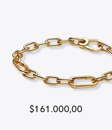 Brazalete de cadena de eslabones pequeños