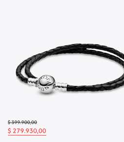Brazalete rígido con broche de logo