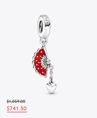 Charm colgante Abanico español