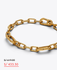 Brazalete de cadena de eslabones pequeños