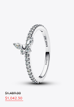 Anillo Mariposa resplandeciente