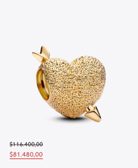 Charm Corazón Cupido Talla única