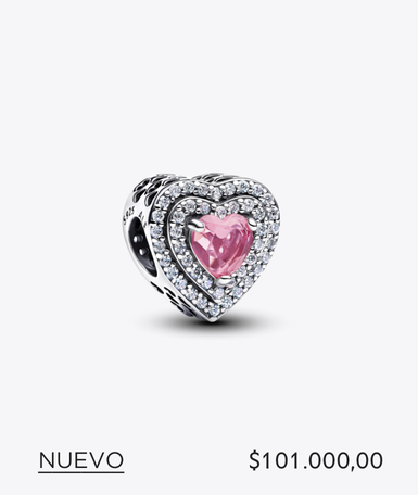 Charm Corazones relucientes en niveles