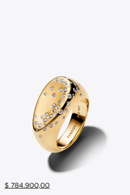 Organically Shaped Stone-Set Statement Ring