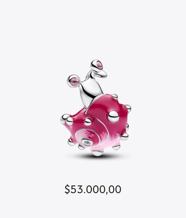 Pink Snail Charm