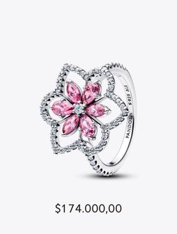 Double Flower Cocktail Ring