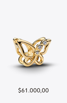 Butterfly Openwork Charm