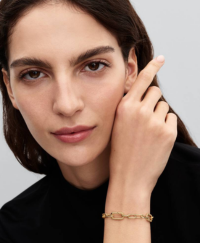 Anillo Corazón Ondulado Pavé Plata Esterlina
