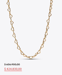 Collar Collier Corazones entrelazados