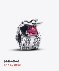Charm Caja Regalo Brillante Talla única