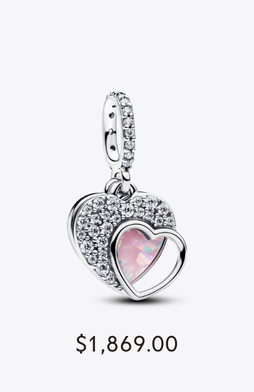 Pink Butterfly Mini Dangle Charm 