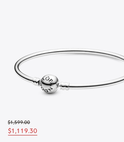 Brazalete rígido con broche de logo