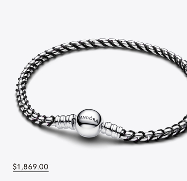 Black Cord Box Chain Bracelet
