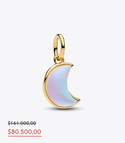 Charm colgante Luna creciente reluciente
