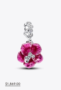Swirling Sun Two-Tone Dangle Charm
