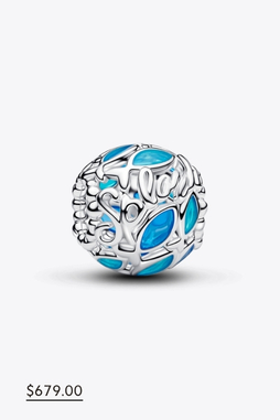 Blue Octopus Charm