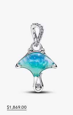 Manta Ray Dangle Charm