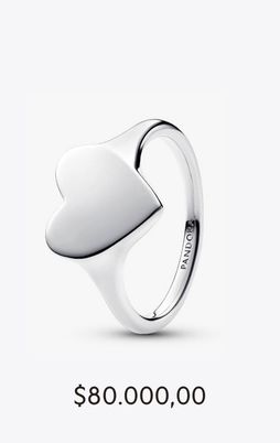 Anillo corazón grabable