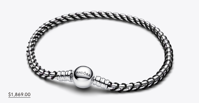 Black Cord Box Chain Bracelet