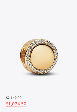 Charm colgante Globo aerostático Rosa resplandeciente. Bañado en oro rosa de 14k
