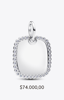 Engravable Heart Tag Dangle Charm