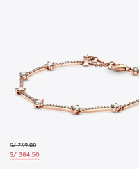 Charm colgante Globo aerostático Rosa resplandeciente. Bañado en oro rosa de 14k