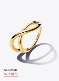 Anillo Infinito Forma Orgánica