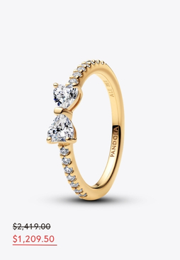 Anillo Moño Transparente reluciente