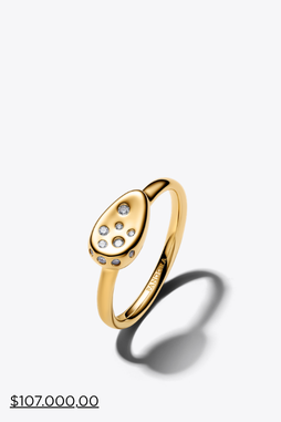 Small Stone-Set Oval Signet Ring