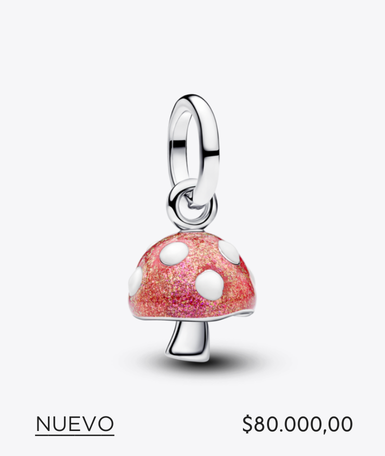 Charm colgante Hongo que brilla en la oscuridad