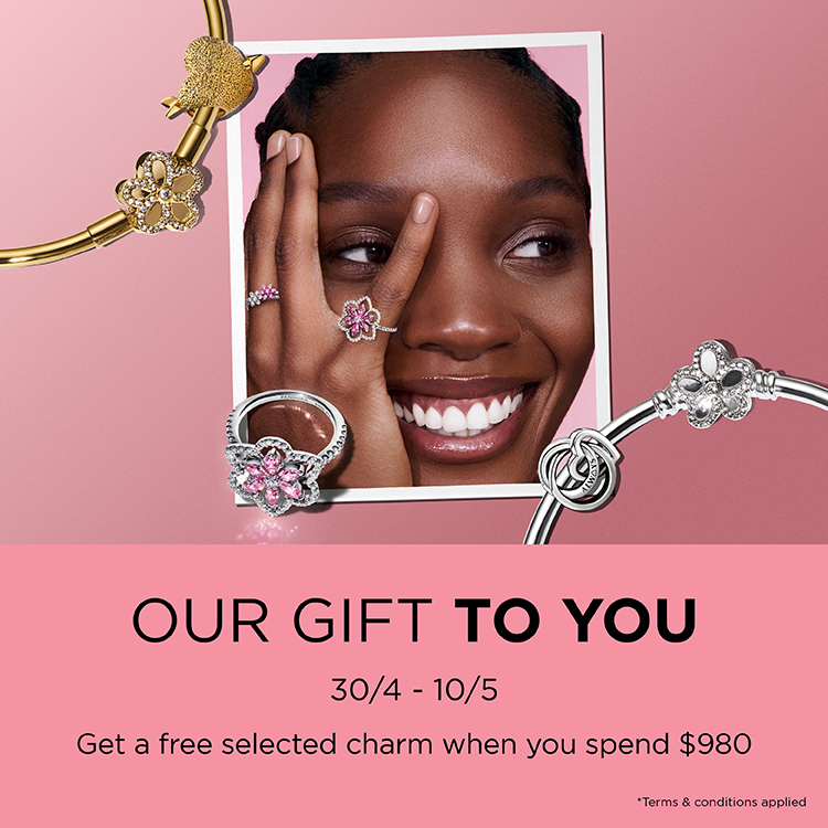 Sterling silver and 14k gold-plated flower bangle