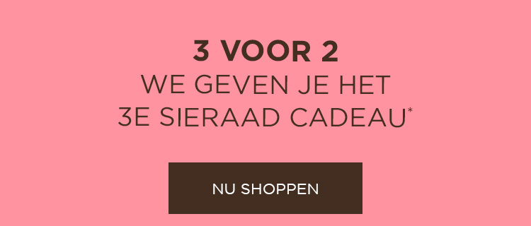 Mis het niet: 3 FÜR 2 - een sieraad cadeau!*