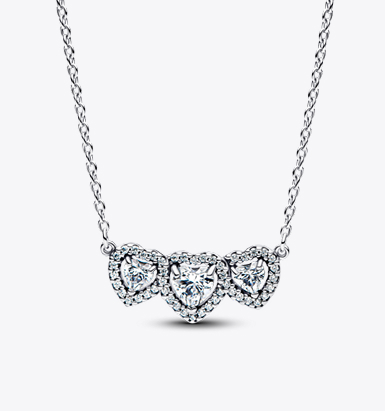 Halo Heart Trilogy Collier Necklace
