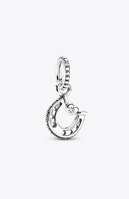 Good Luck Horseshoe Dangle Charm